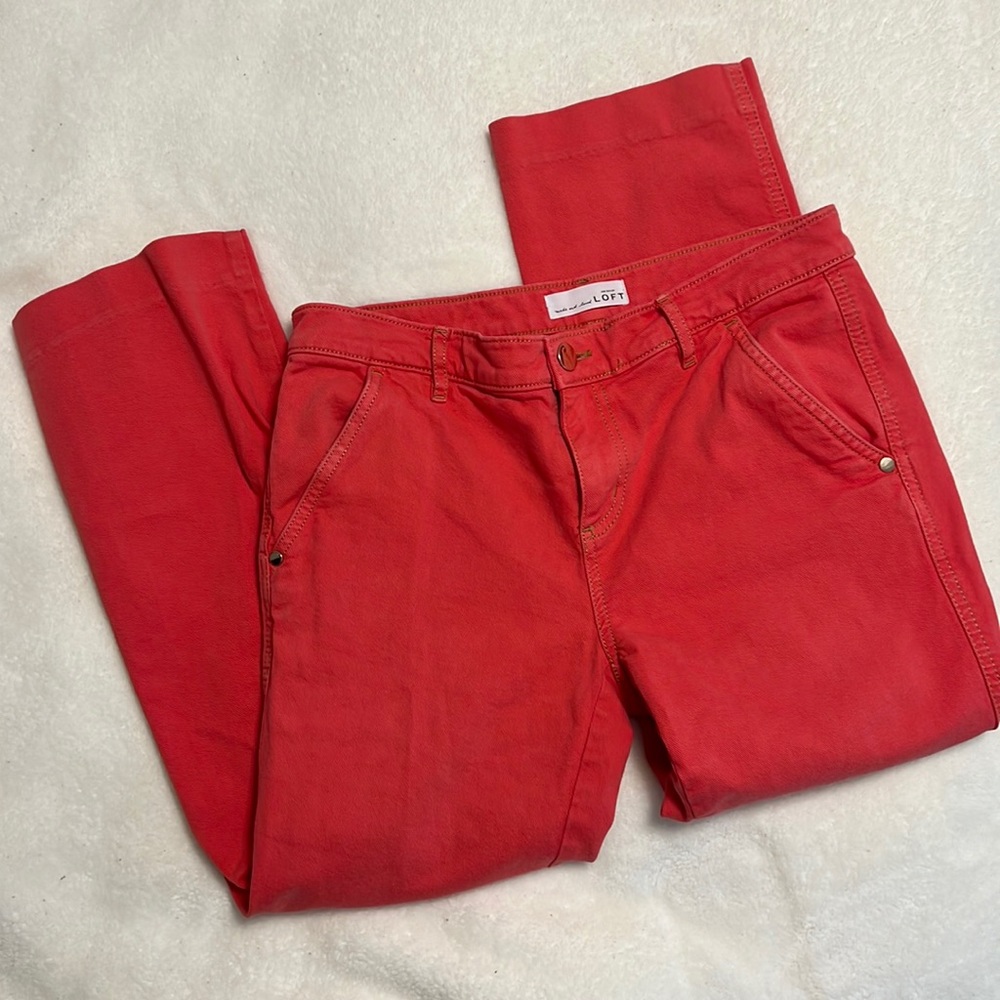 LOFT Straight Crop Jeans